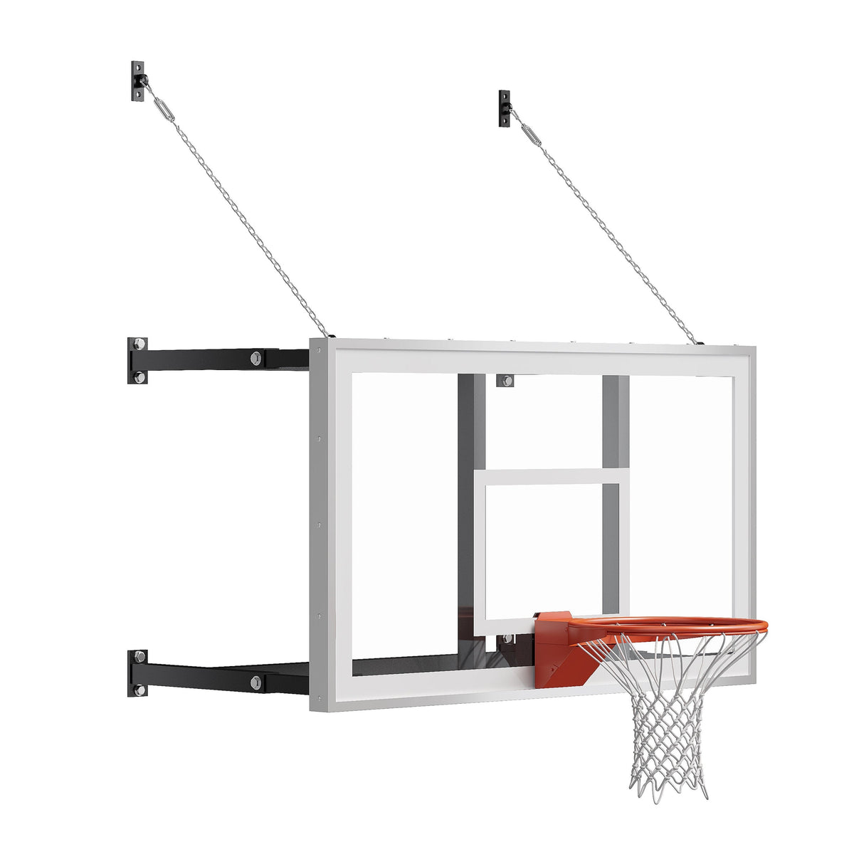 Fixed Height Hoop with Slideable Overhang – Gladiator Hoops