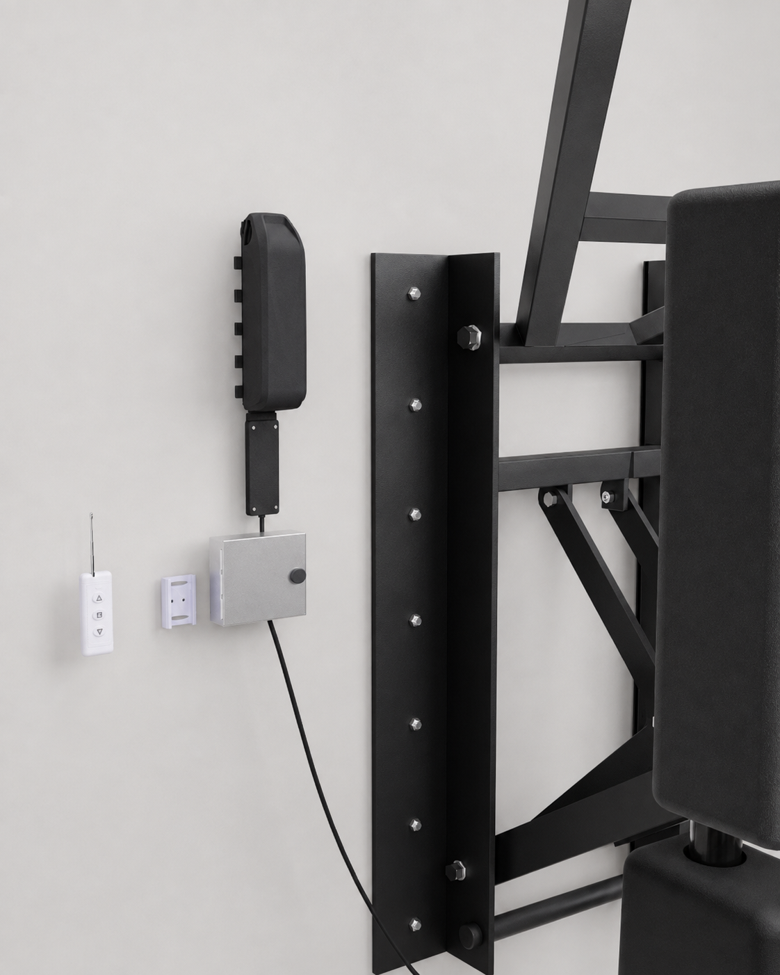 Battery Powered Adjustable Wall Mounted Hoop