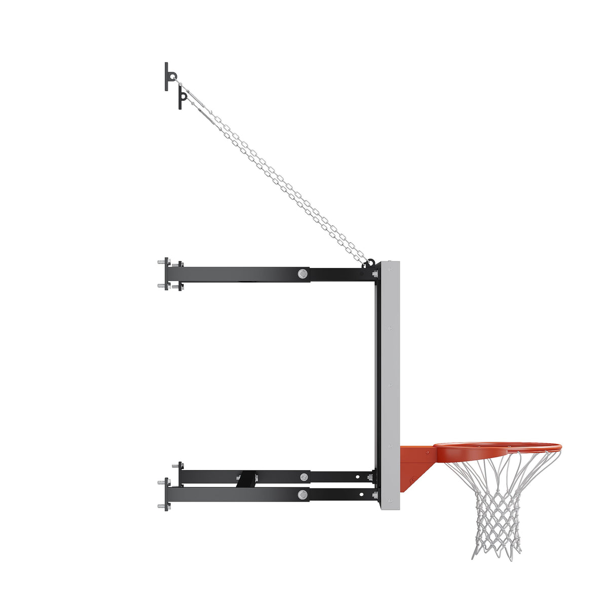 Fixed Height Hoop with Slideable Overhang – Gladiator Hoops